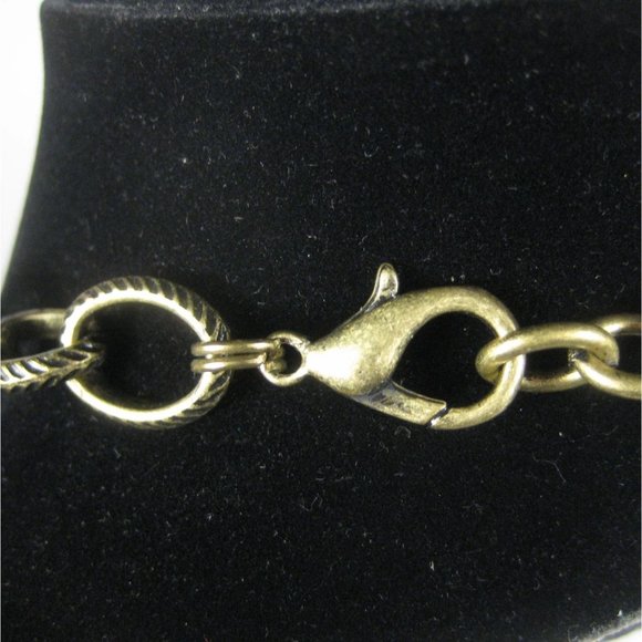 Imitation Pearl Necklace 20 Inch Goldtone Chain Statement Party Graduating - Picture 9 of 9